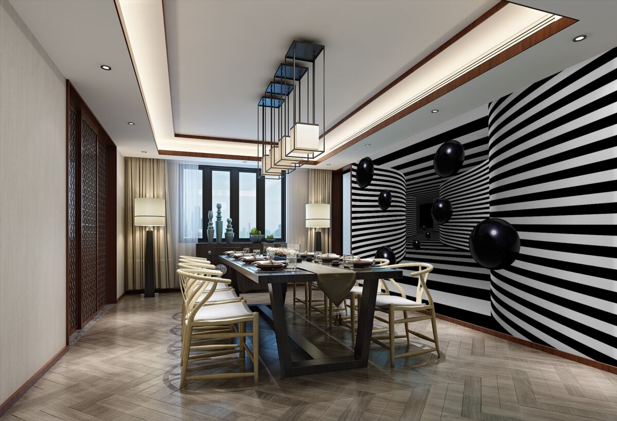 Fototapeta czarne kule w przestrzeni