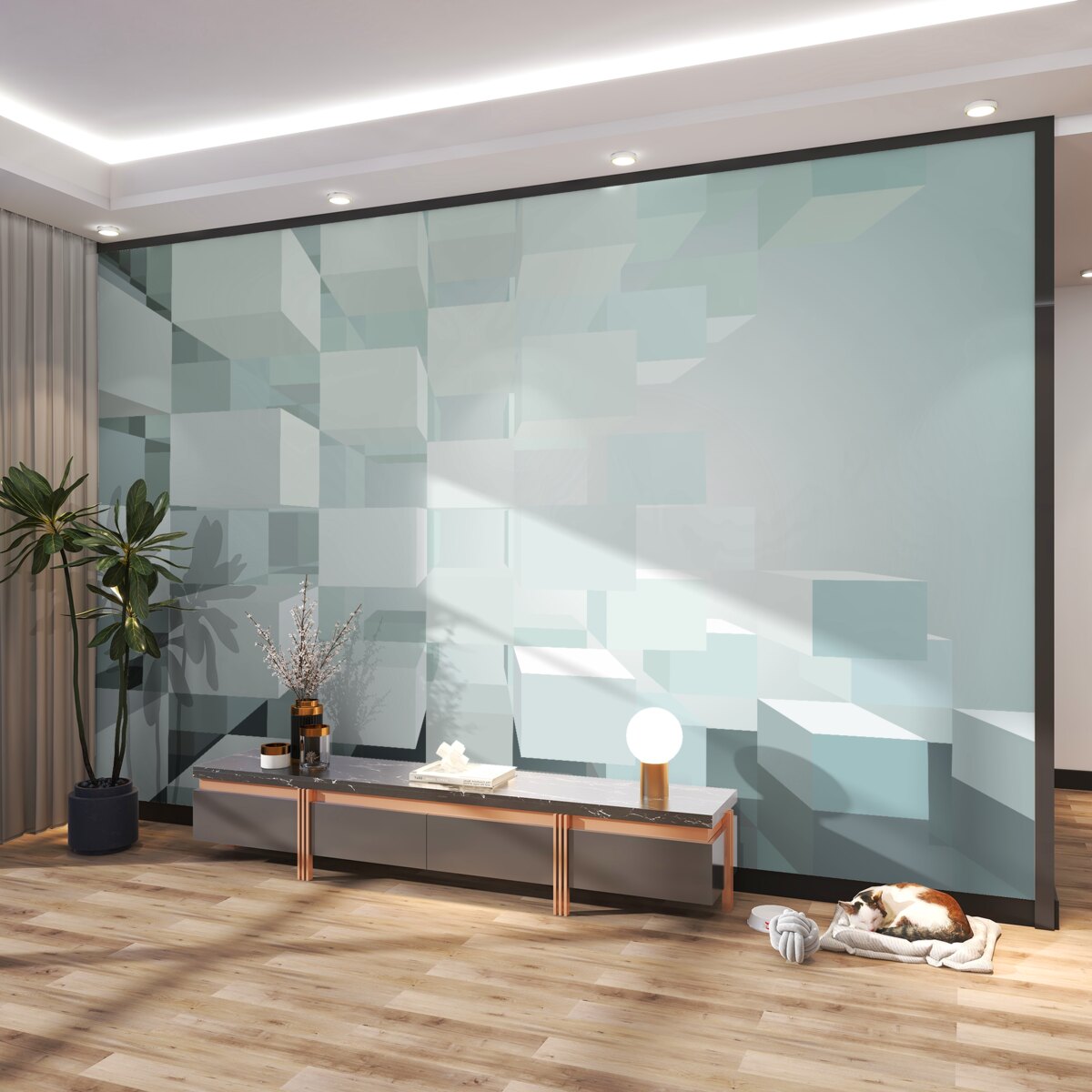 Fototapeta jasne figury 3D