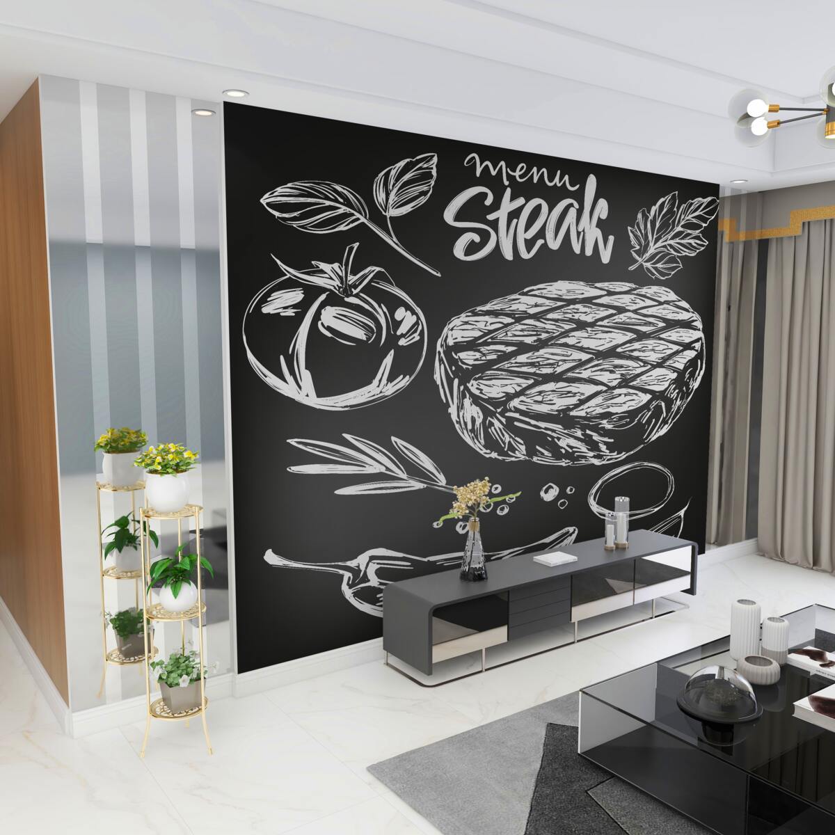 Fototapeta przyprawiony stek