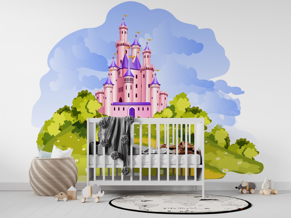 Fototapeta Różowy Zamek