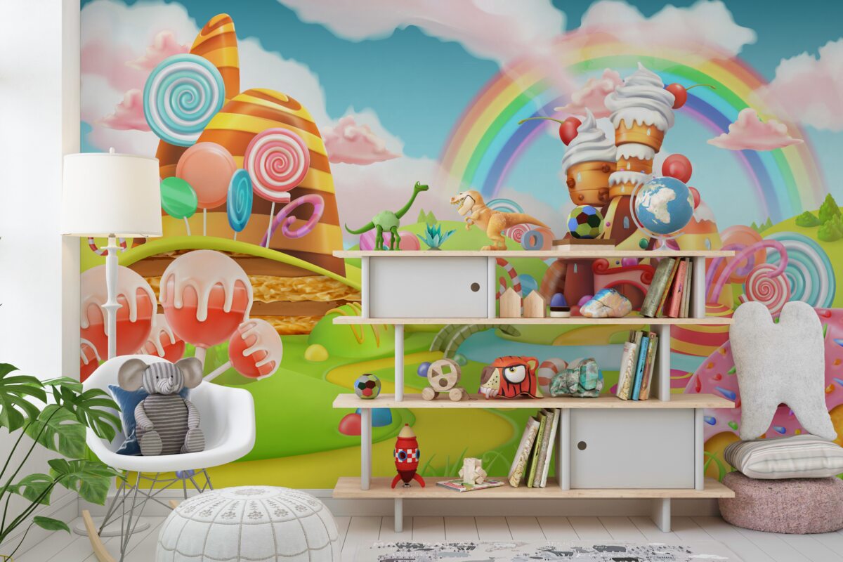 Fototapeta Miasto słodyczy i ciast