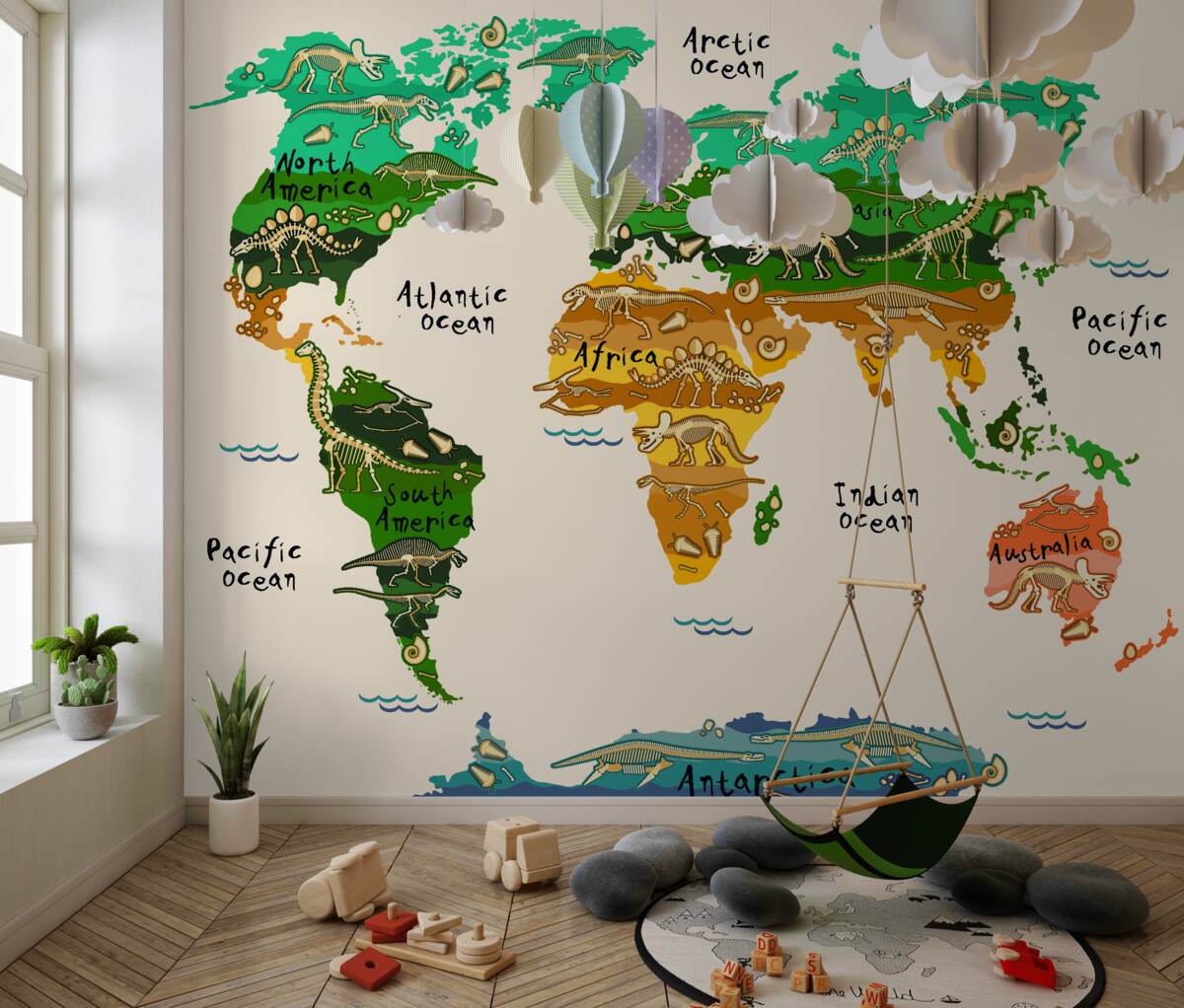 Fototapeta Niezwykła mapa świata