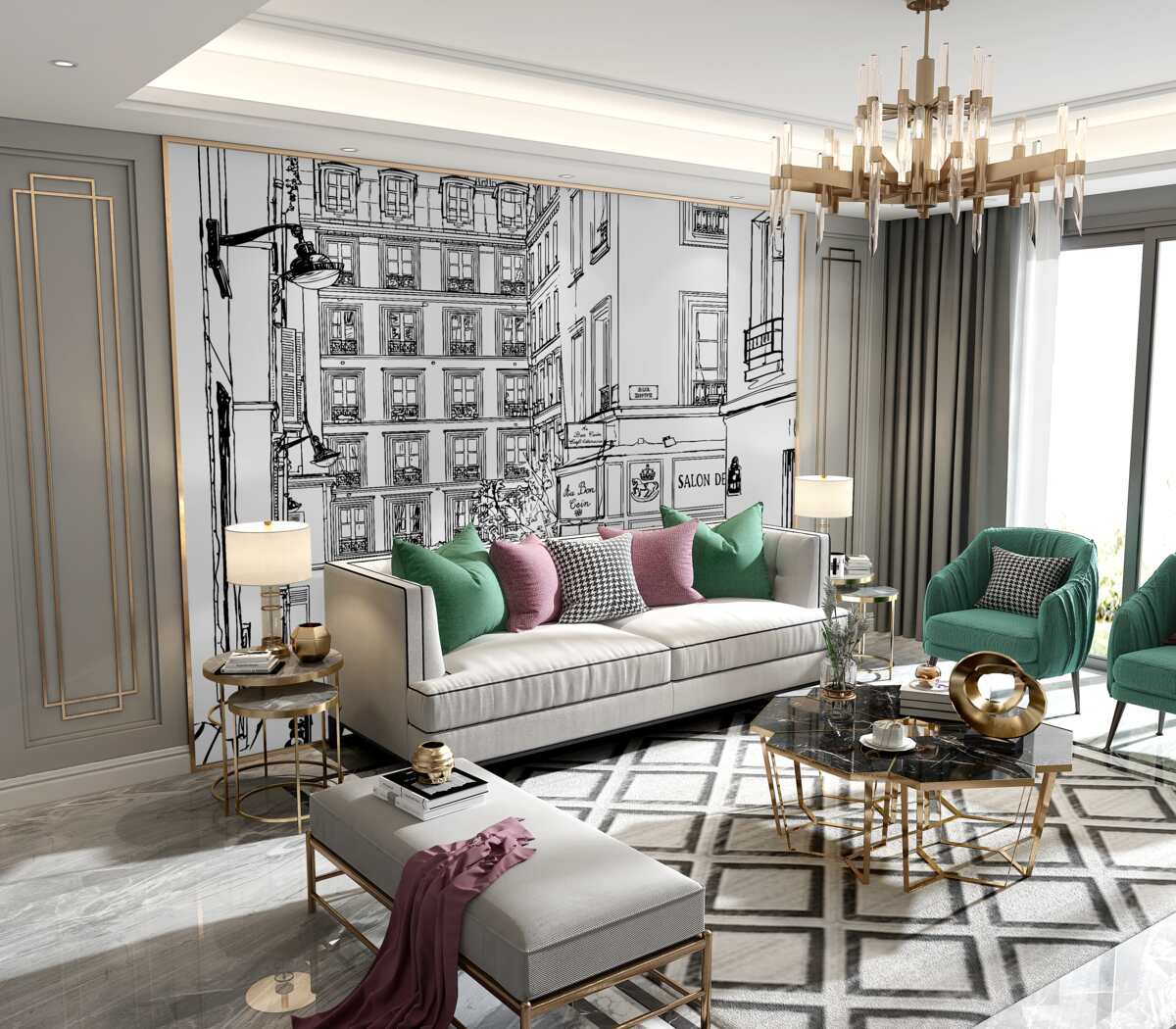 Fototapeta cicha ulica w Nowym Jorku