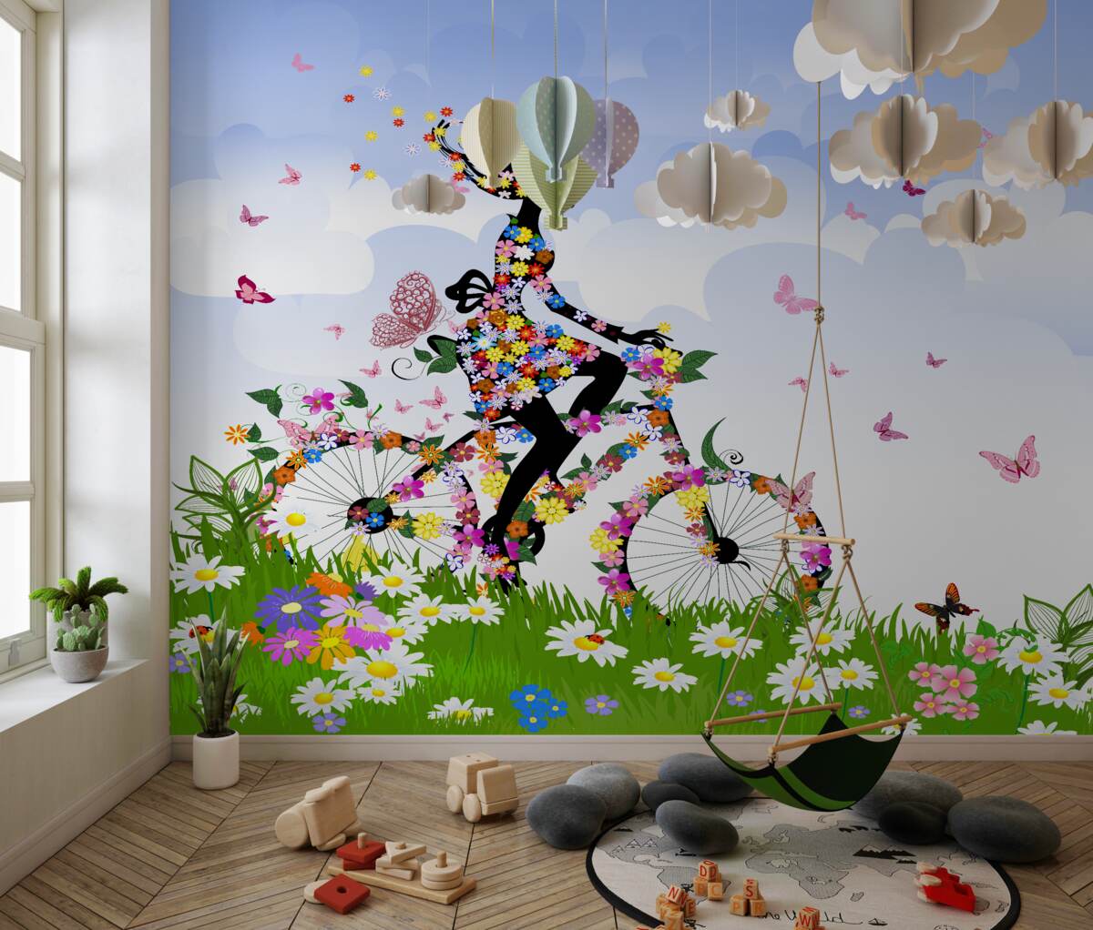 Fototapeta Dziewczyna na rowerze