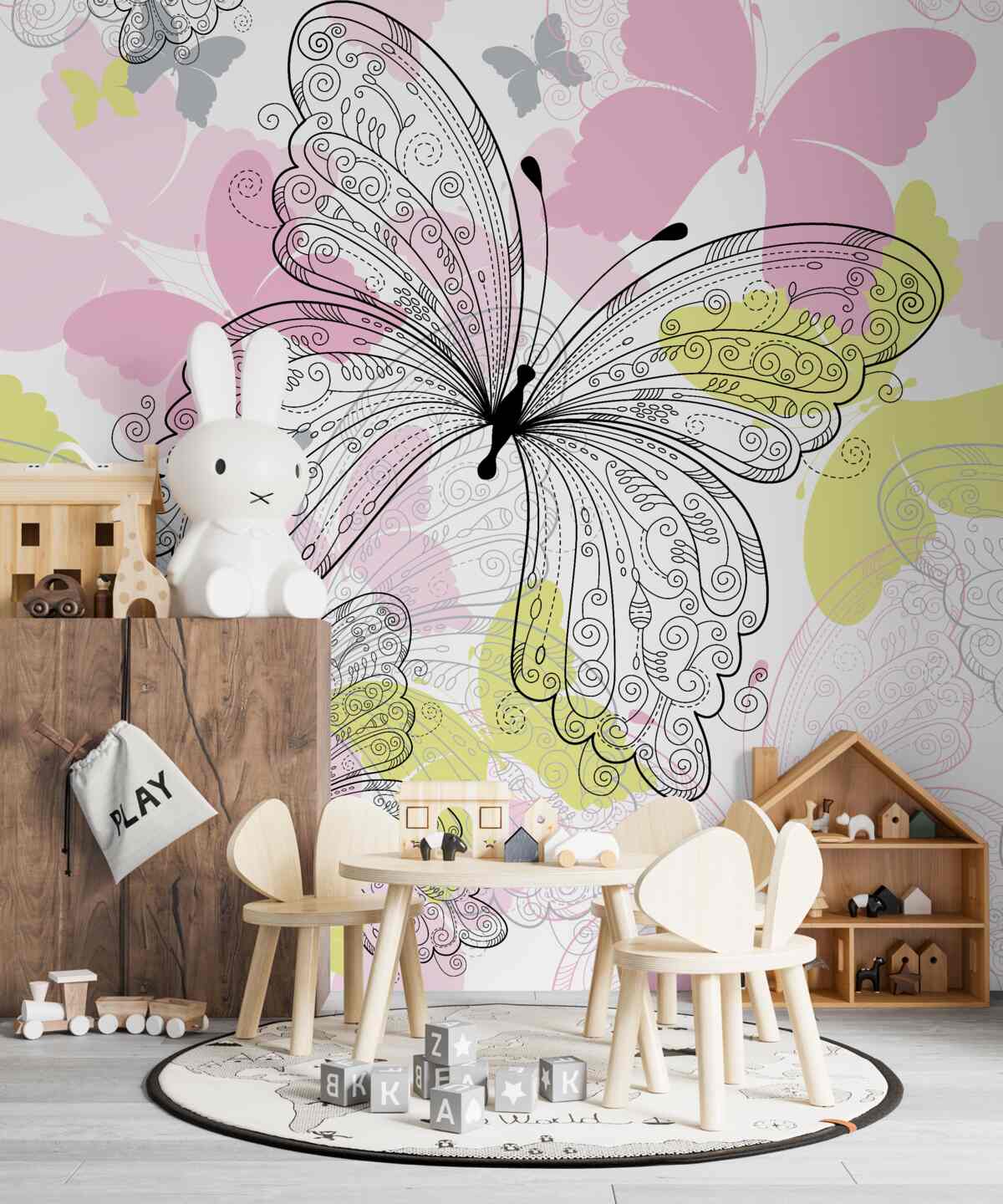 Fototapeta Sylwetki motyli