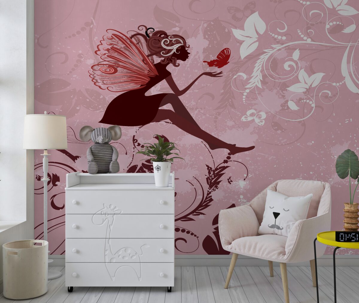 Fototapeta Dziewczyna próbuje złapać motyla