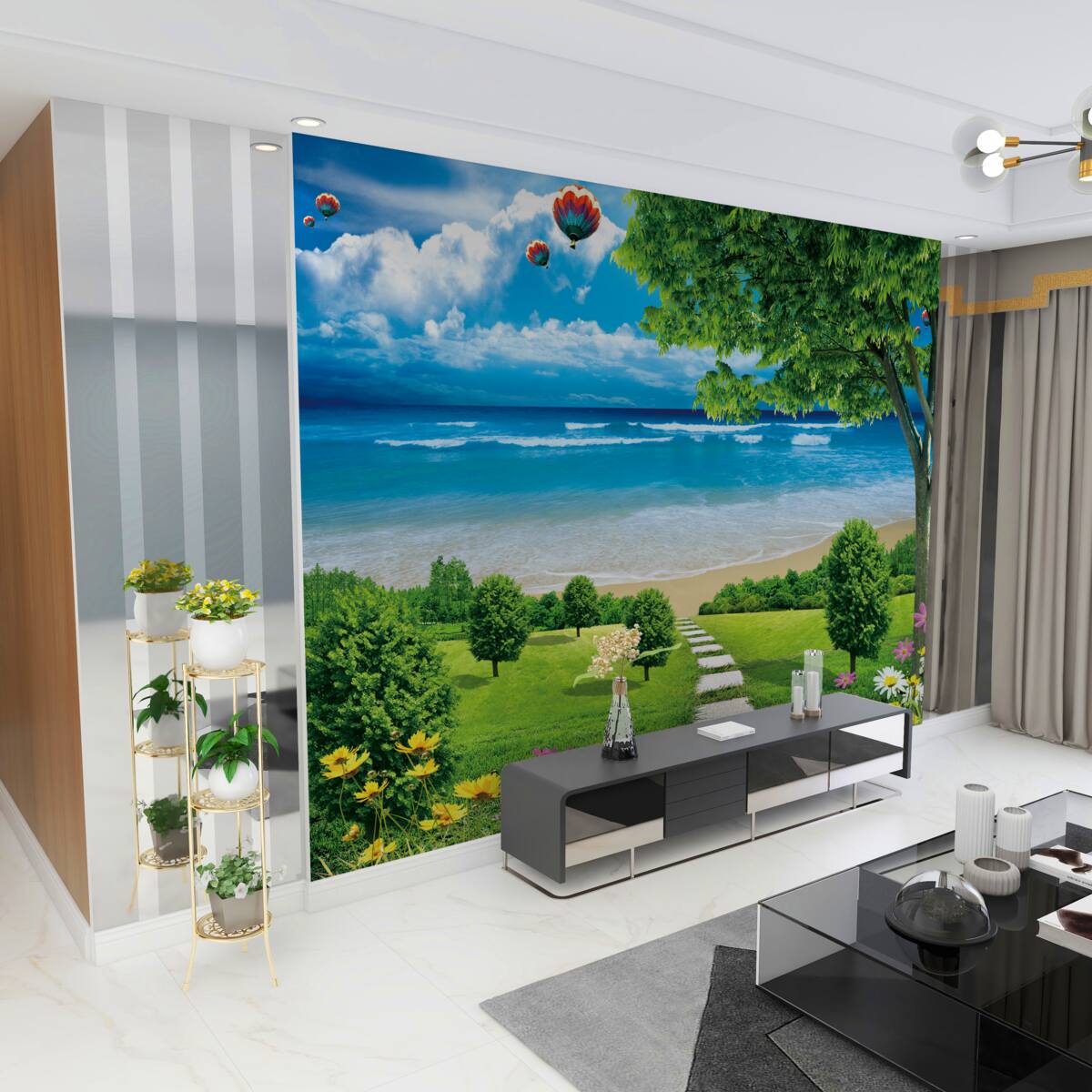 Fototapeta droga do brzegu raju