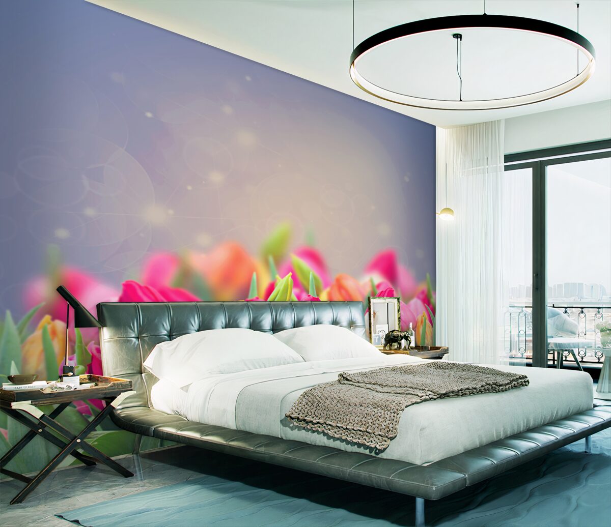 Fototapeta tulipany zasypiają w nocy