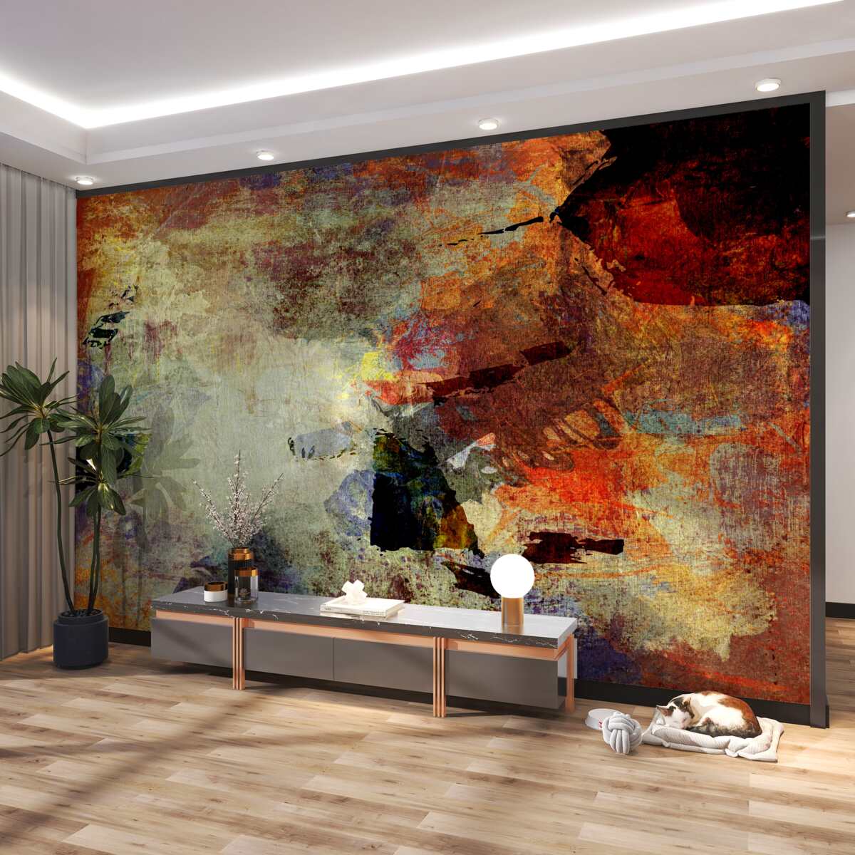 Fototapeta jesienne kolory na jasnym tle