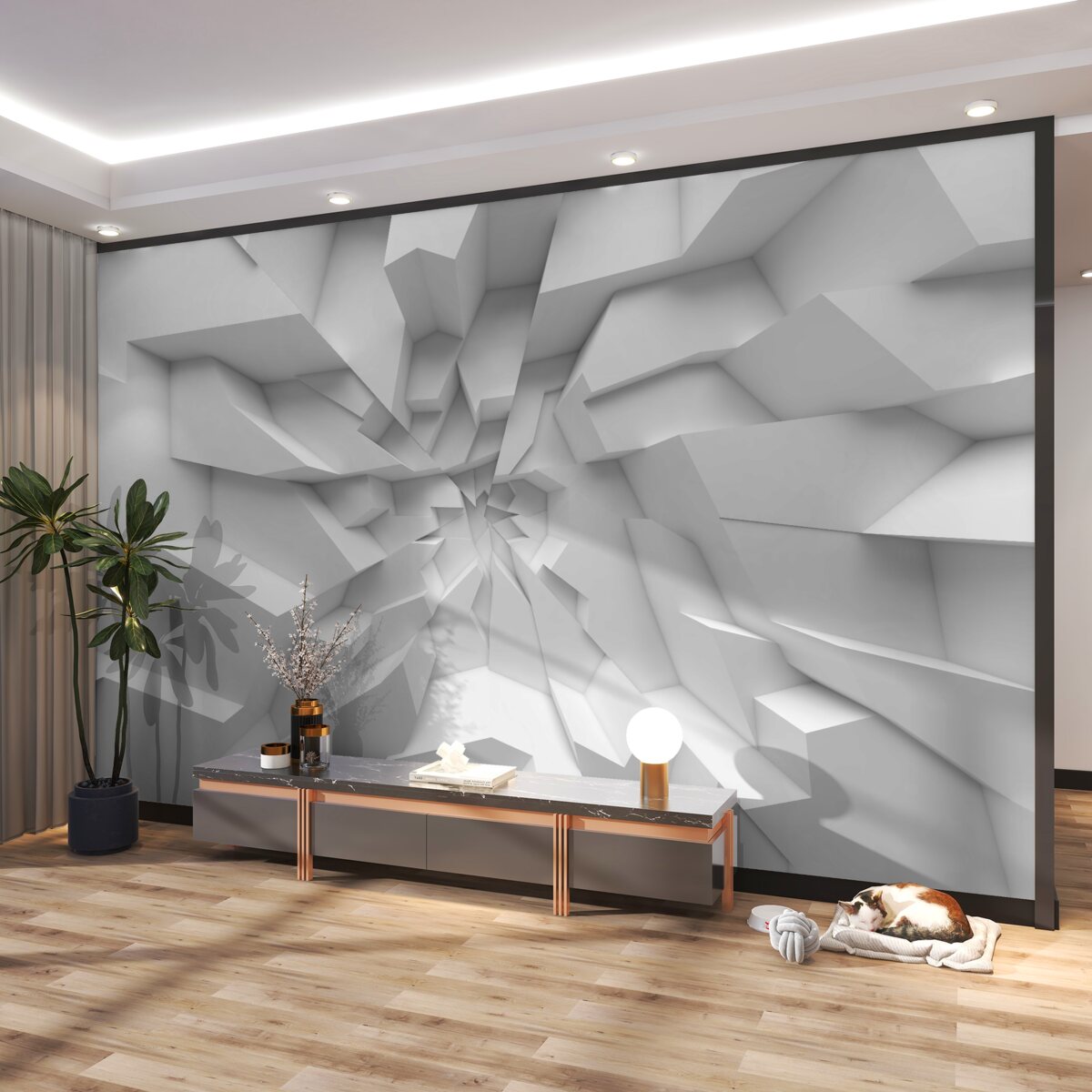 Fototapeta Abstrakcja 3D figur