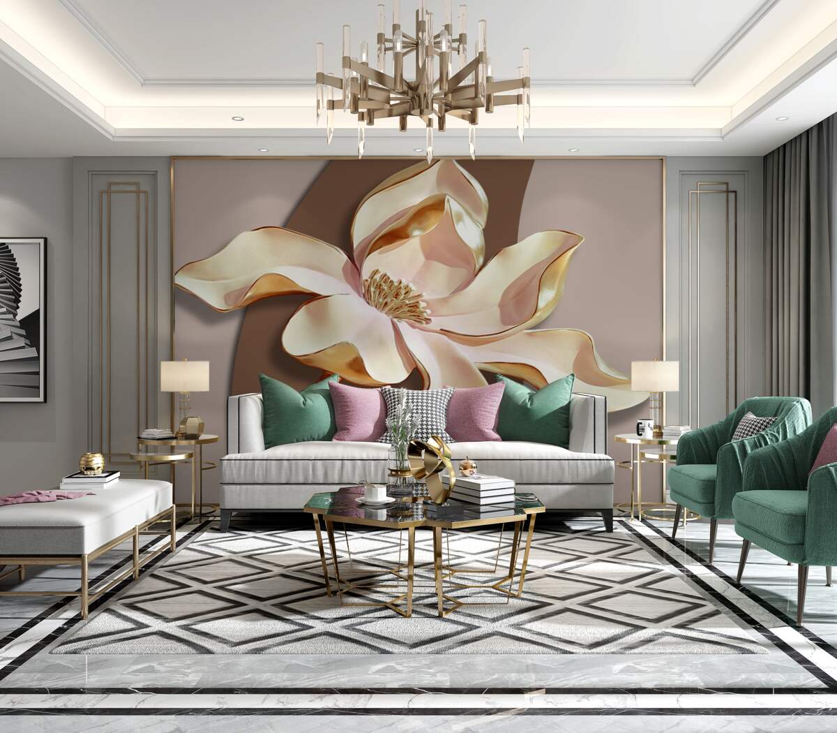 Fototapeta lilia ceramiczna