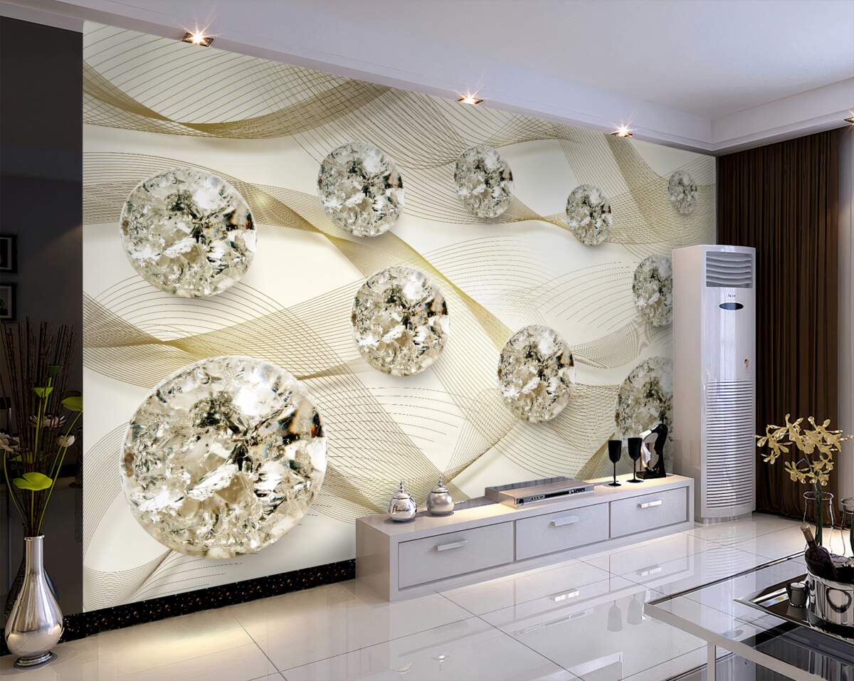 Fototapeta luksusowe diamenty na delikatnym jedwabiu