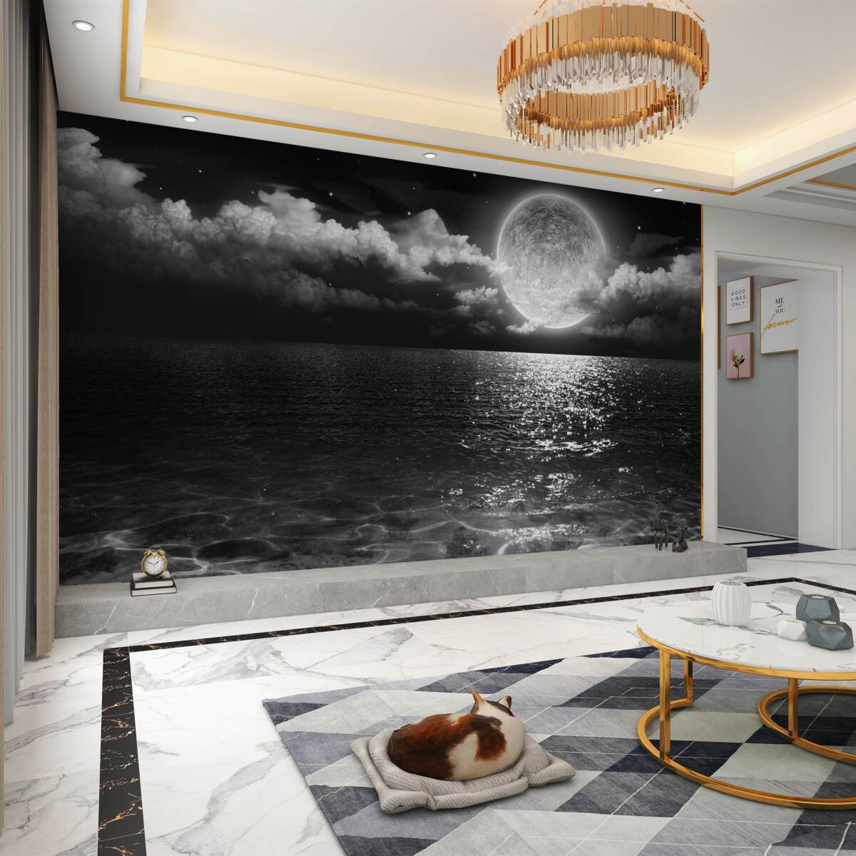 Fototapeta cichy brzeg w nocy