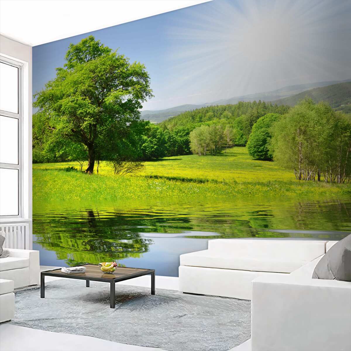 Fototapeta jasny, słoneczny dzień na łące