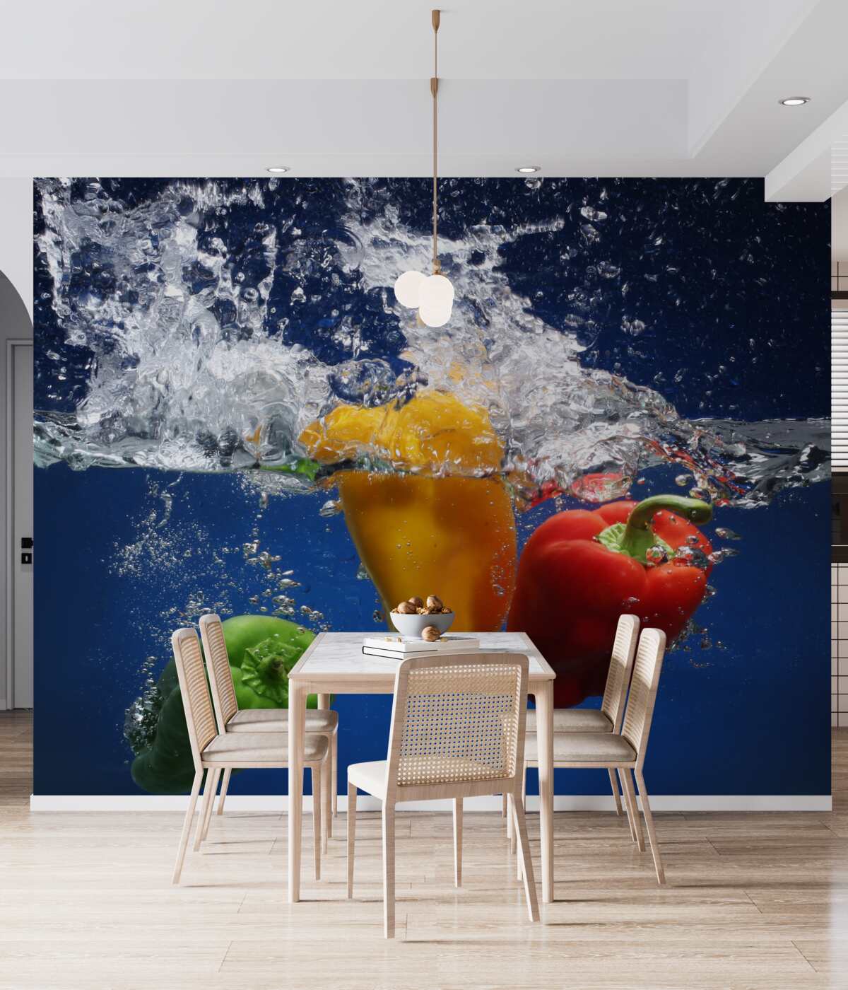 Fototapeta papryka pod wodą