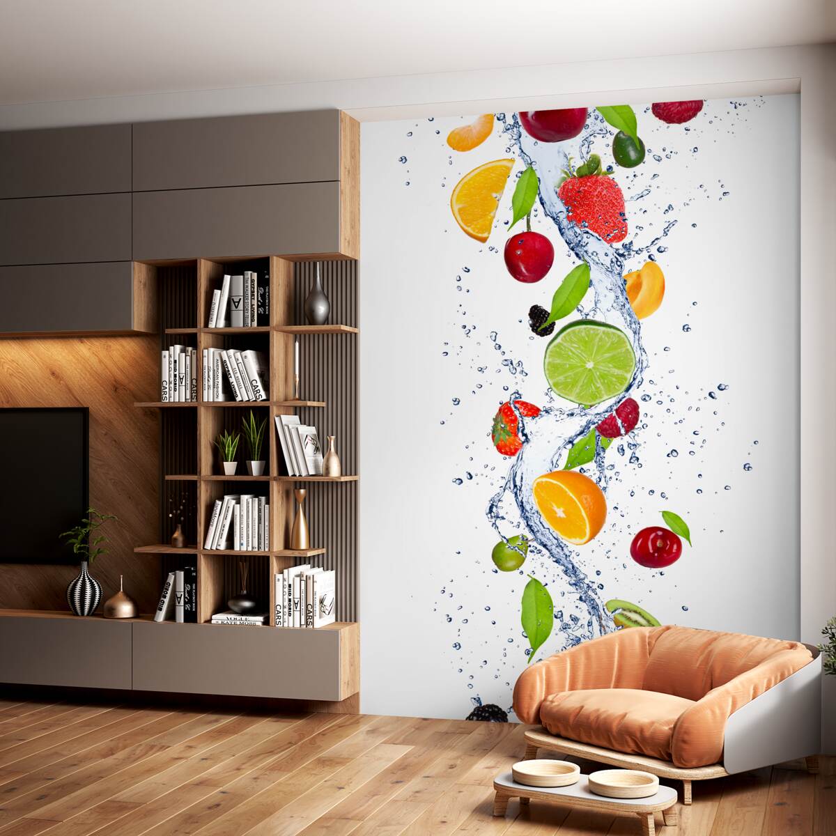 Fototapeta koktajl owocowy i woda