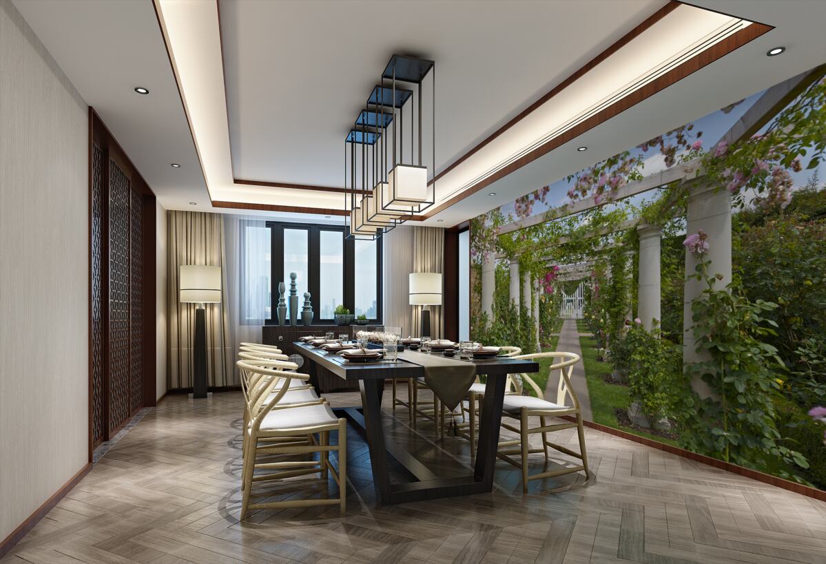 Fototapeta zielone rośliny w kamiennych łukach