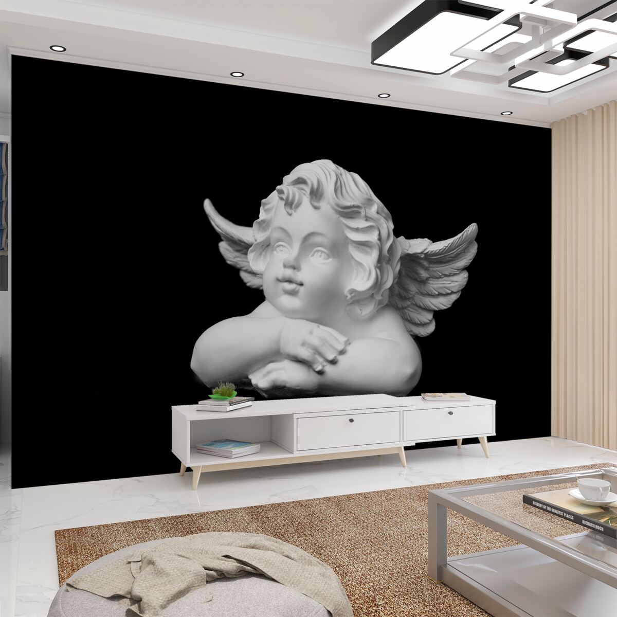 Fototapeta kamienny wizerunek anioła