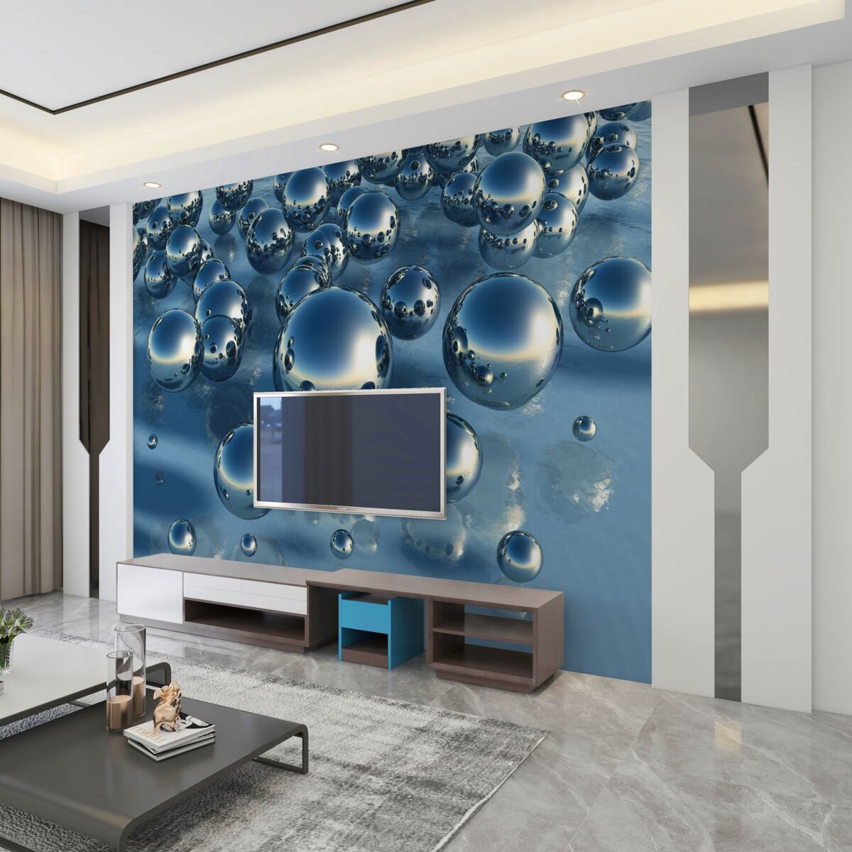 Fototapeta abstrakcja dużych kropel deszczu