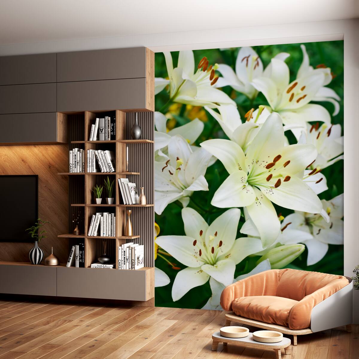 Fototapeta pąki białej lilii morskiej