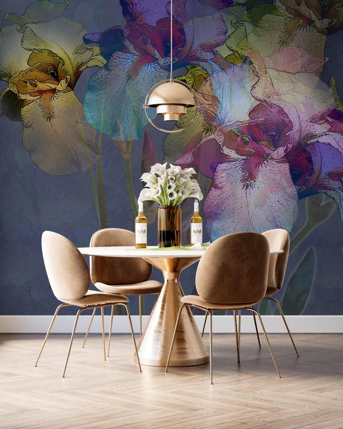 Fototapeta tropikalne liście w nocy