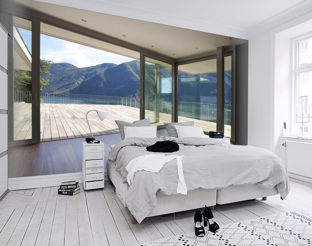 Fototapeta piękny panoramiczny widok na taras