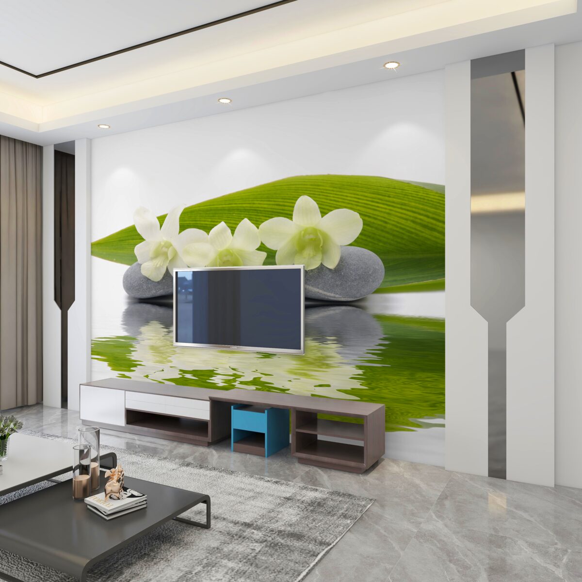 Fototapeta linia wodna na wodzie