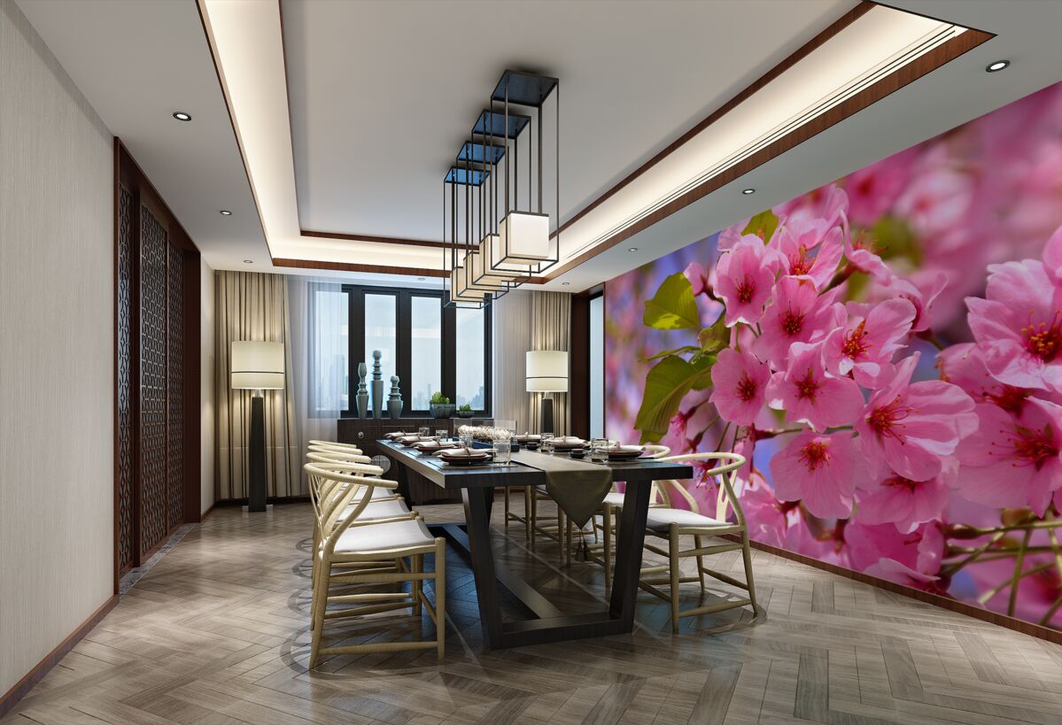 Fototapeta duże pąki sakury na wiosnę