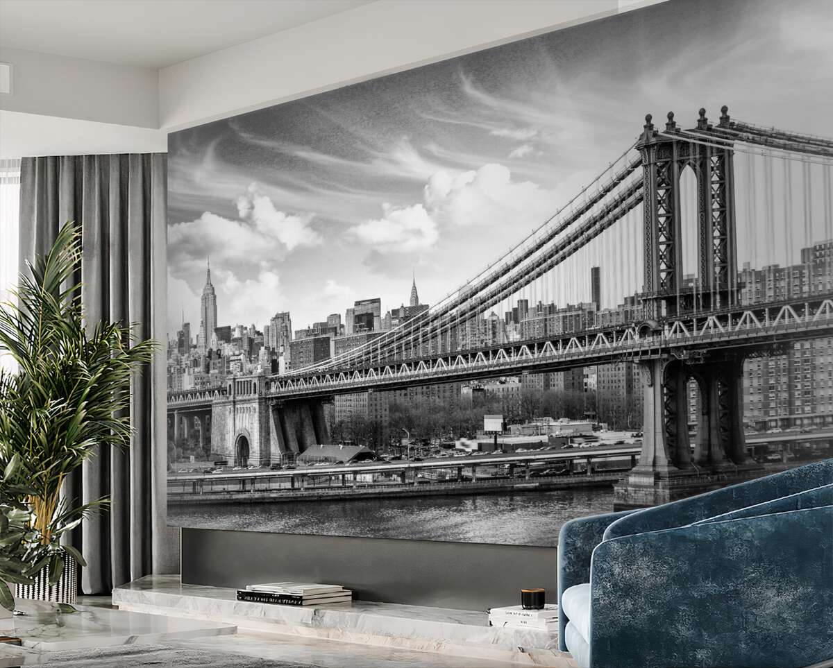 Fototapeta stary most miejski nad rzeką