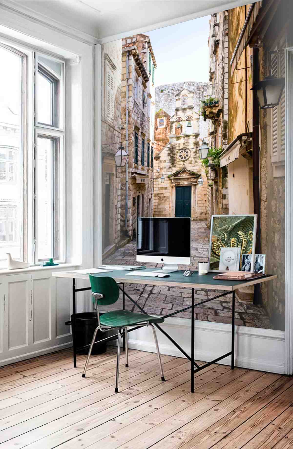 Fototapeta stara kamienna ulica