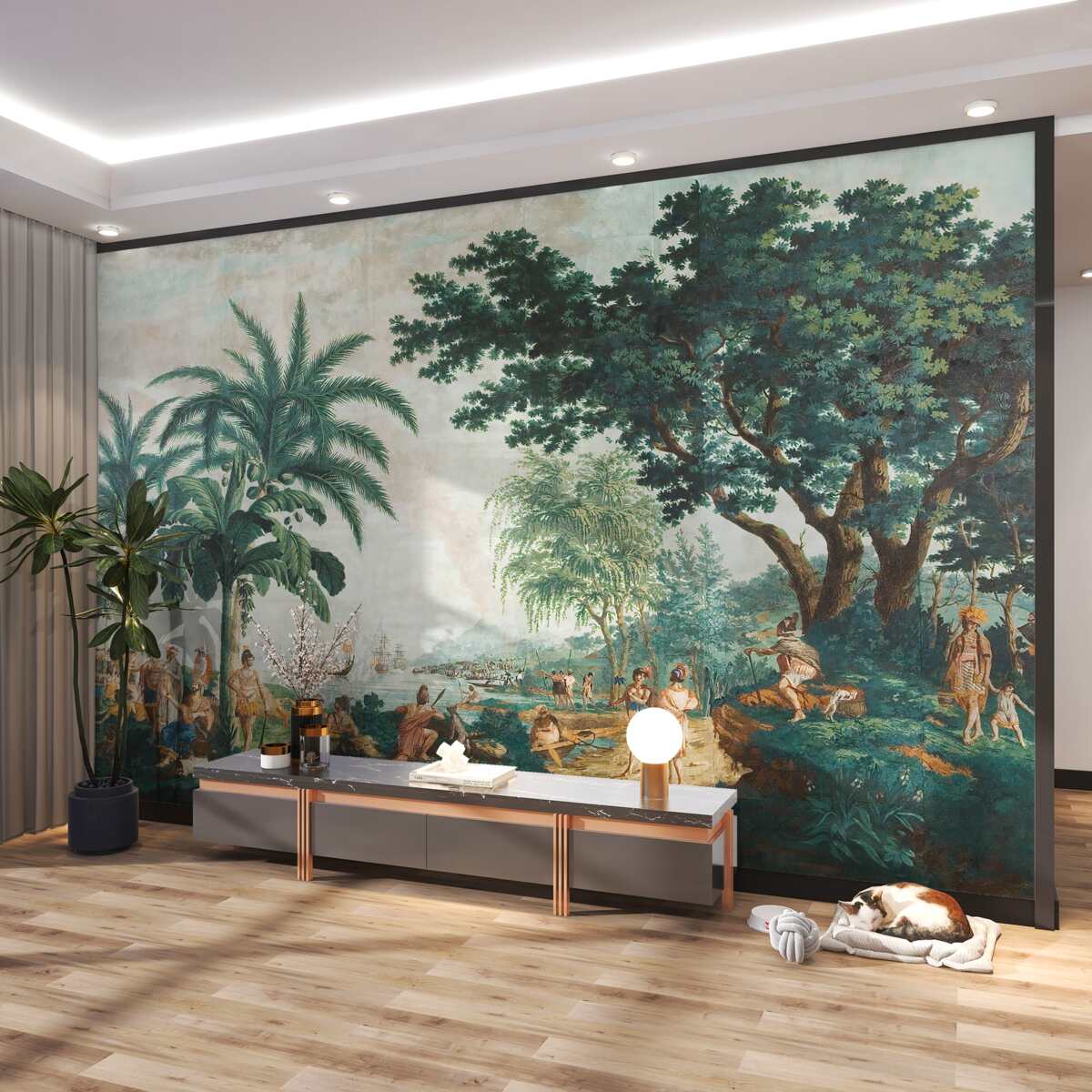 Fototapeta ludzie z lasu deszczowego