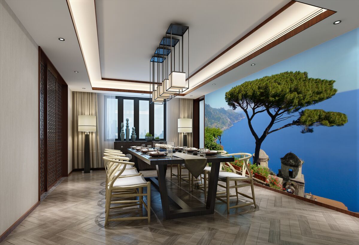 Fototapeta samotne drzewo nad morzem