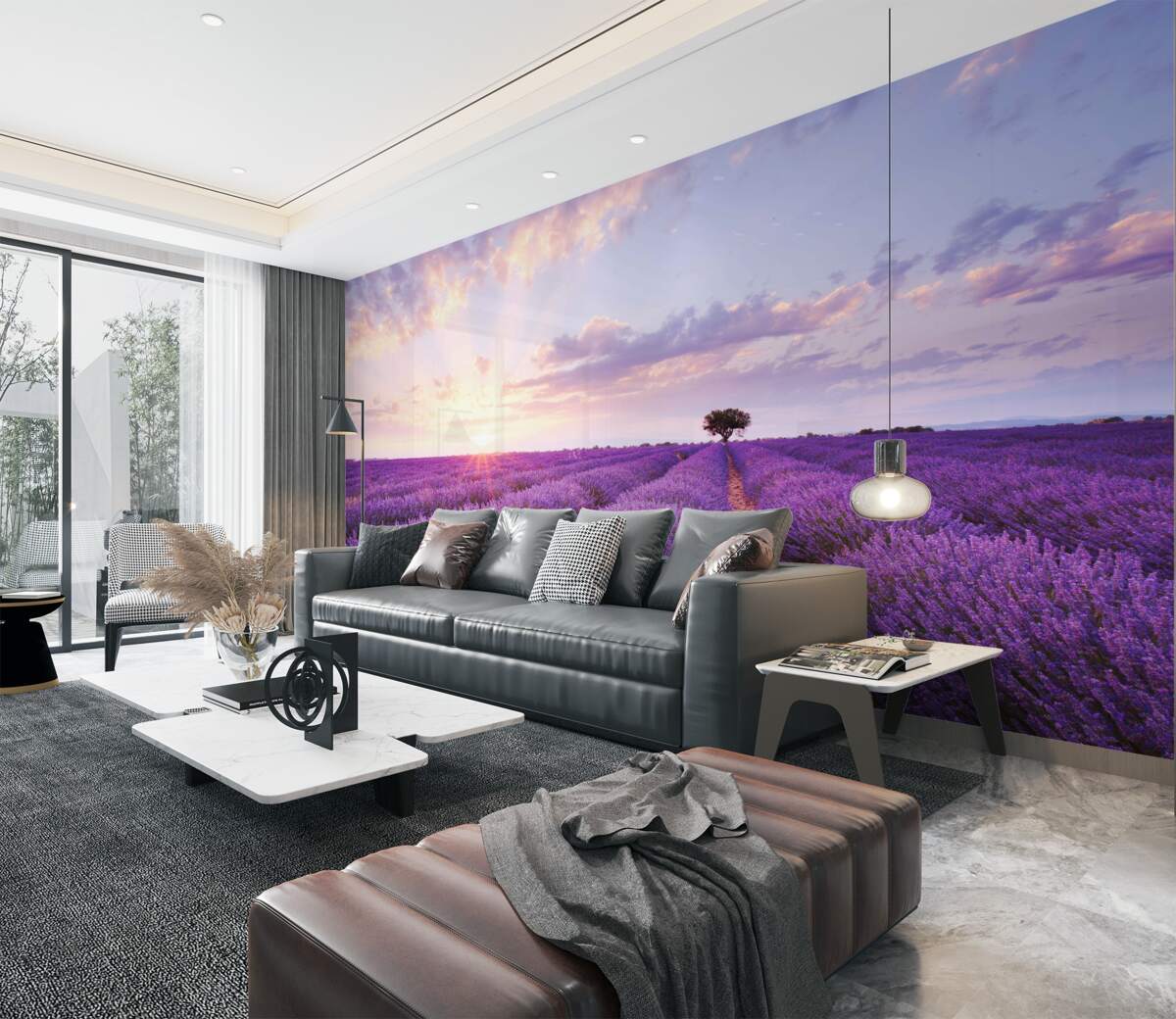 Fototapeta pachnące pole lawendy