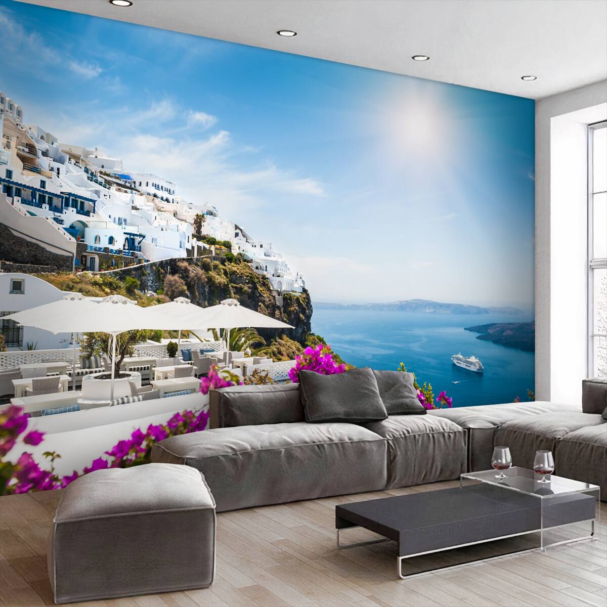 Fototapeta jasne słońce słonecznej Grecji