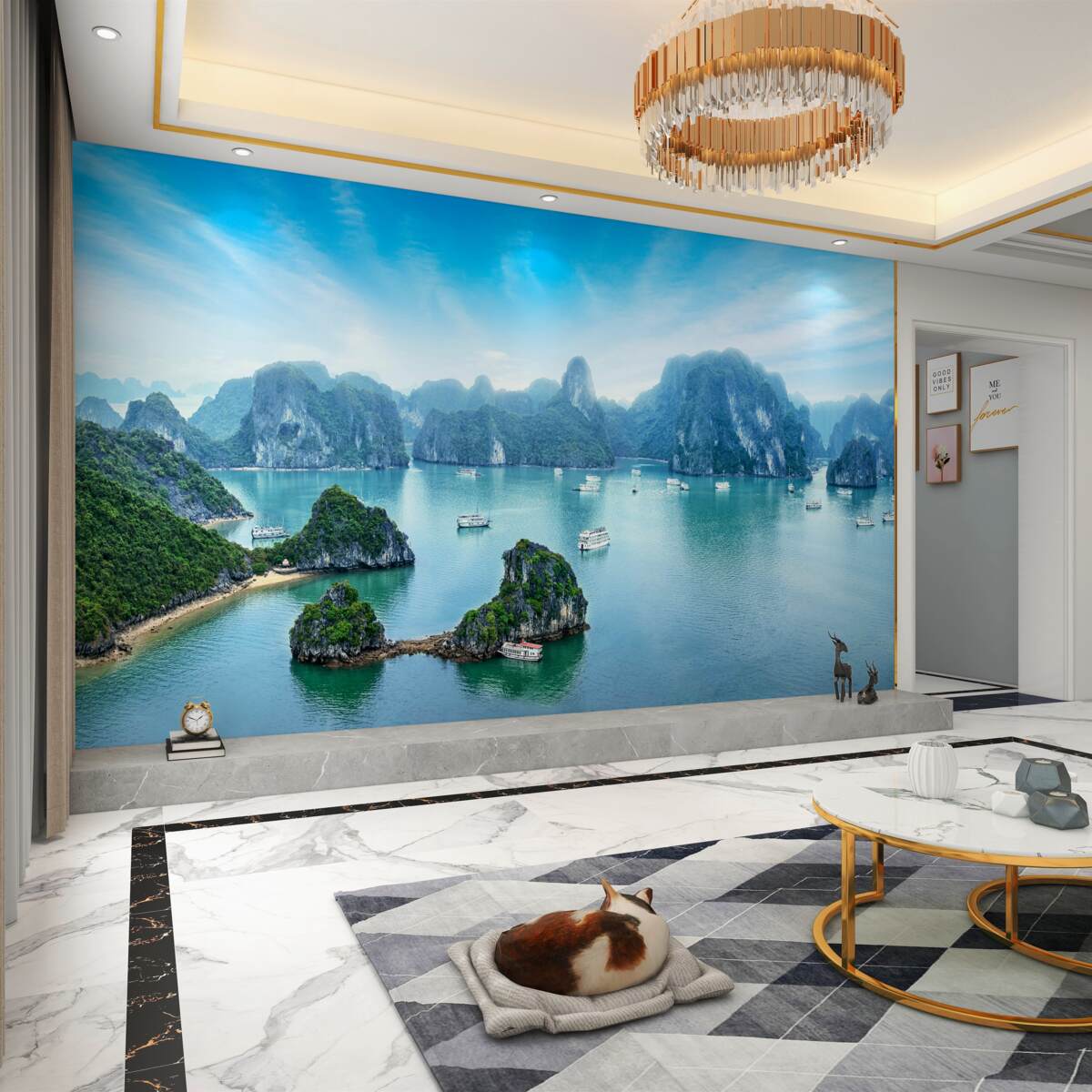 Fototapeta piękny krajobraz zielonych wysp