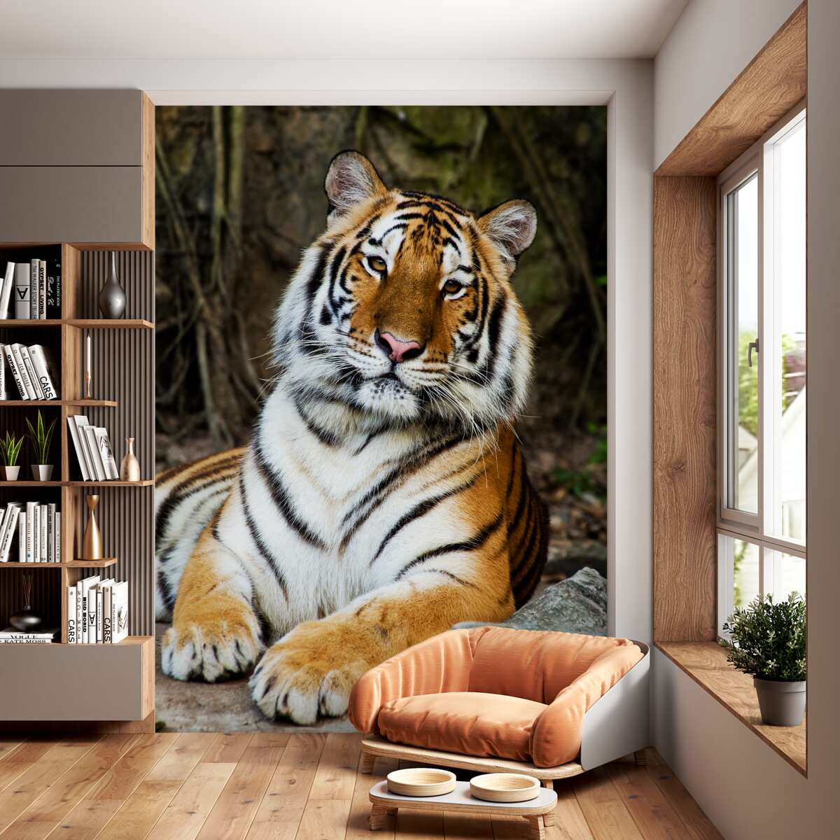 Fototapeta duży tygrys odpoczywa