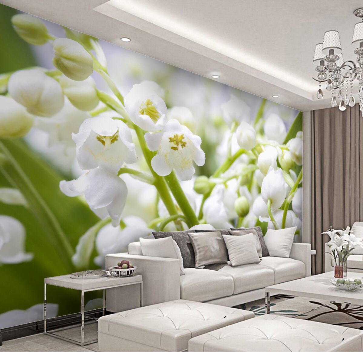 Fototapeta przebiśniegi wcześnie rano