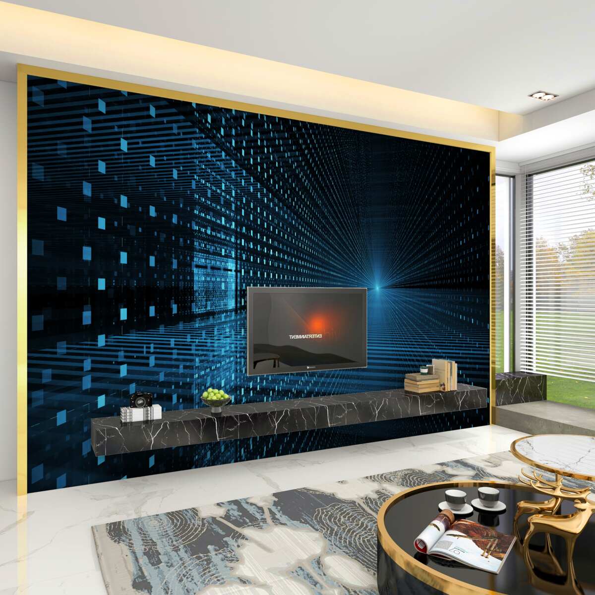 Fototapeta abstrakcja sygnału świetlnego