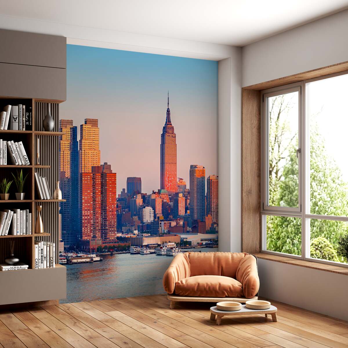 Fototapeta Nowy Jork spotyka zachód słońca