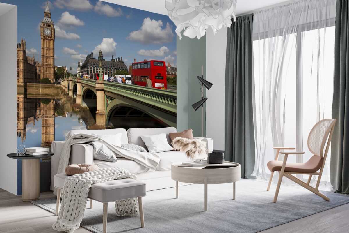 Fototapeta most na rzece do Big Bena