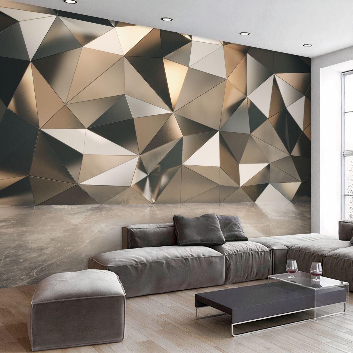 Fototapeta abstrakcyjne postacie na ścianie