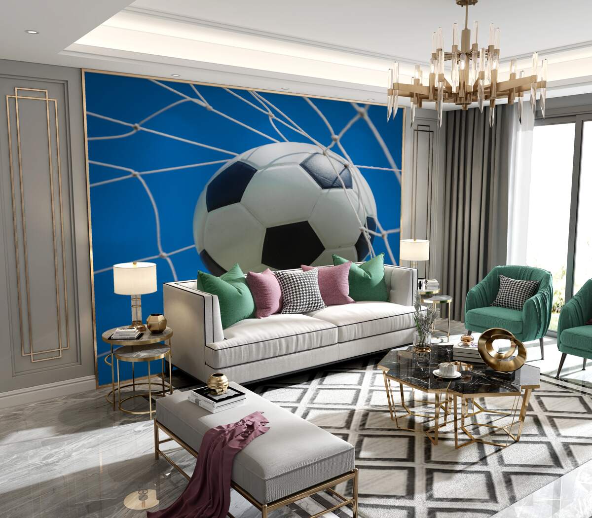 Fototapeta piłka w siatce