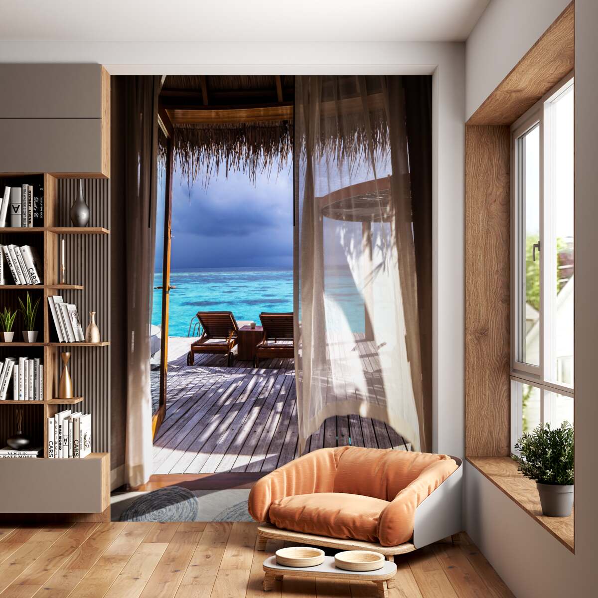 Fototapeta balkon z dostępem do oceanu