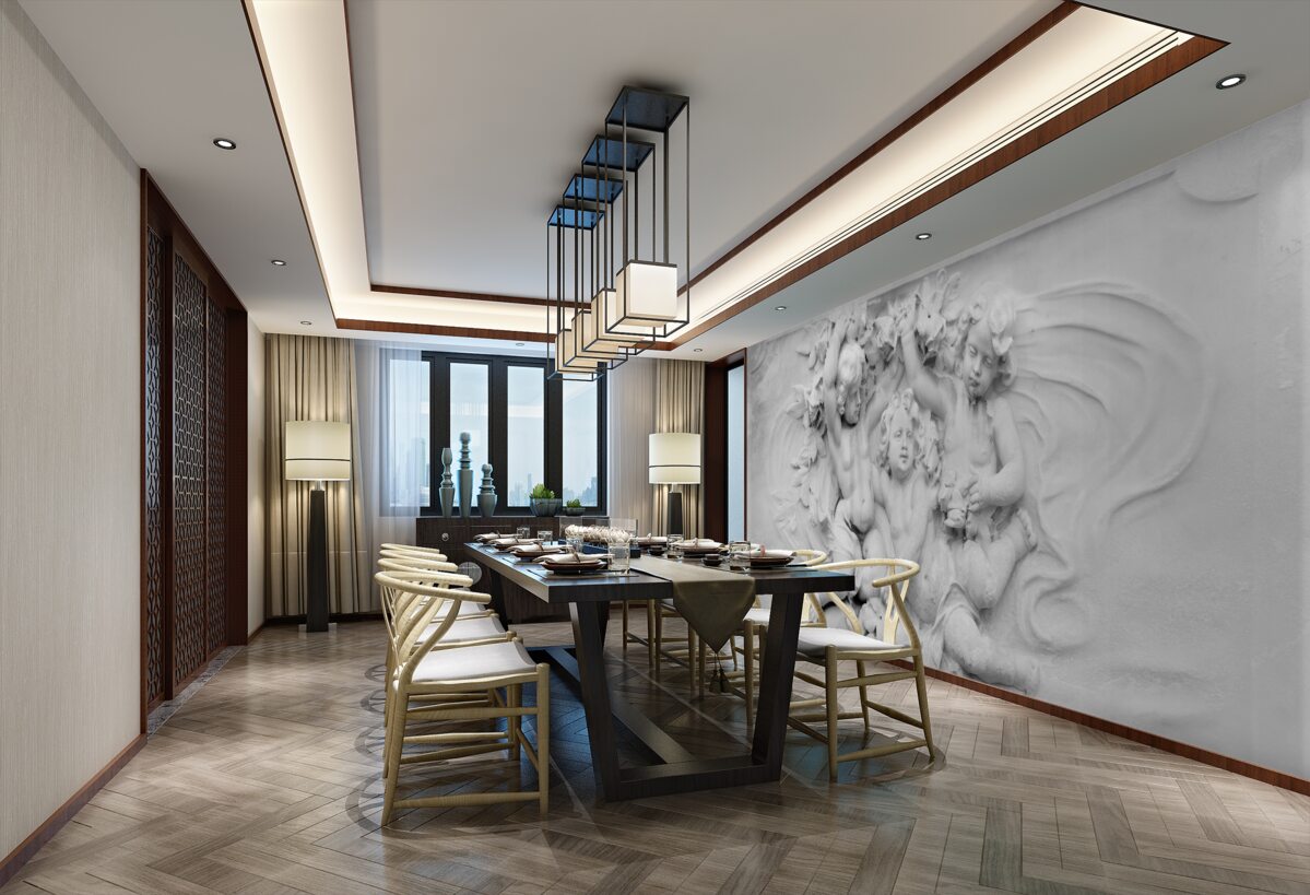 Fototapeta płaskorzeźba chłopców-aniołów