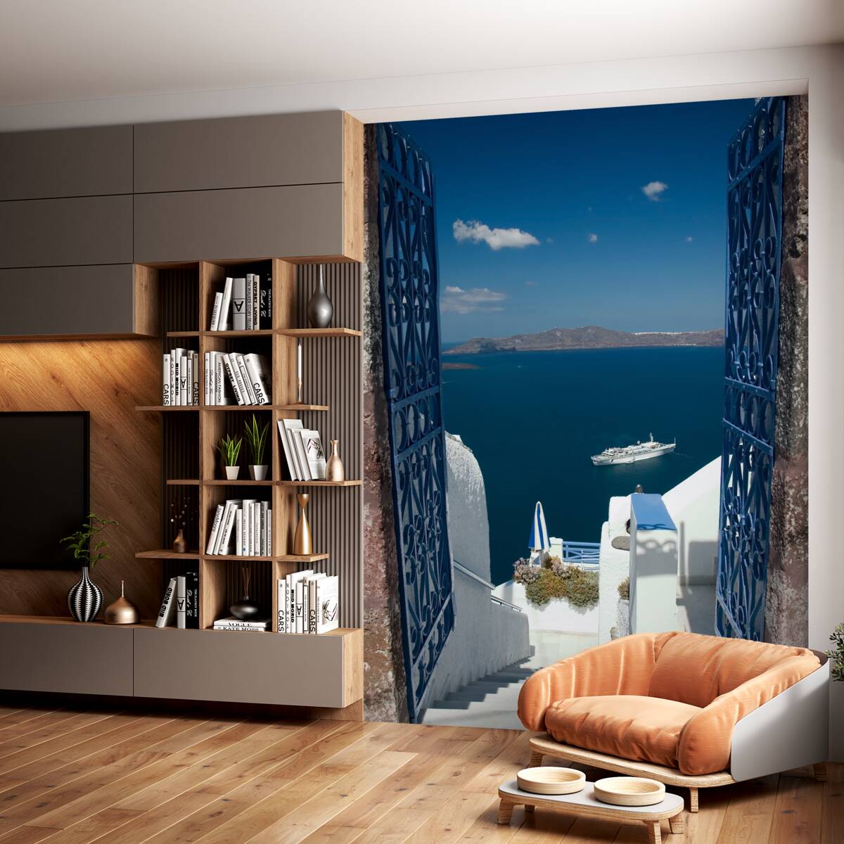 Fototapeta schody prowadzące do morza cypryjskiego