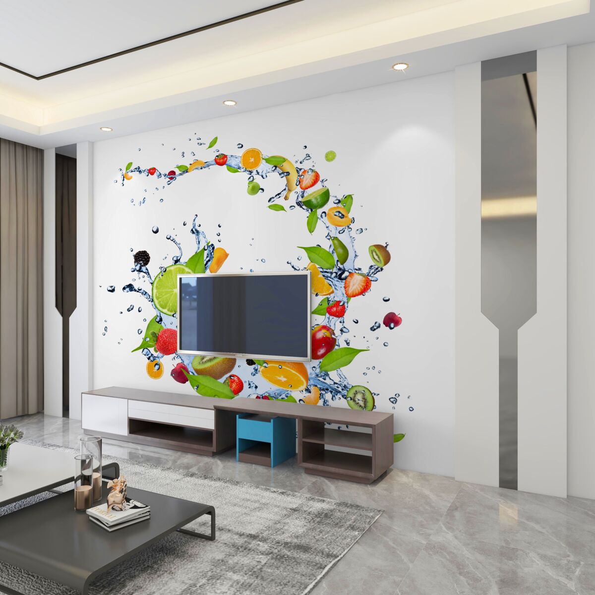 Fototapeta dojrzały letni koktajl owocowy