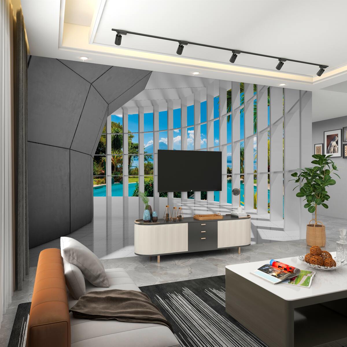 Fototapeta korytarz wyjściowy w nowoczesnym stylu