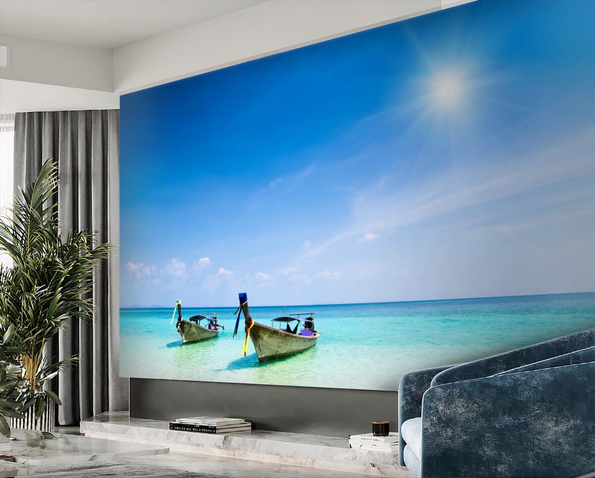 Fototapeta jachty na instrumencie w jasny dzień