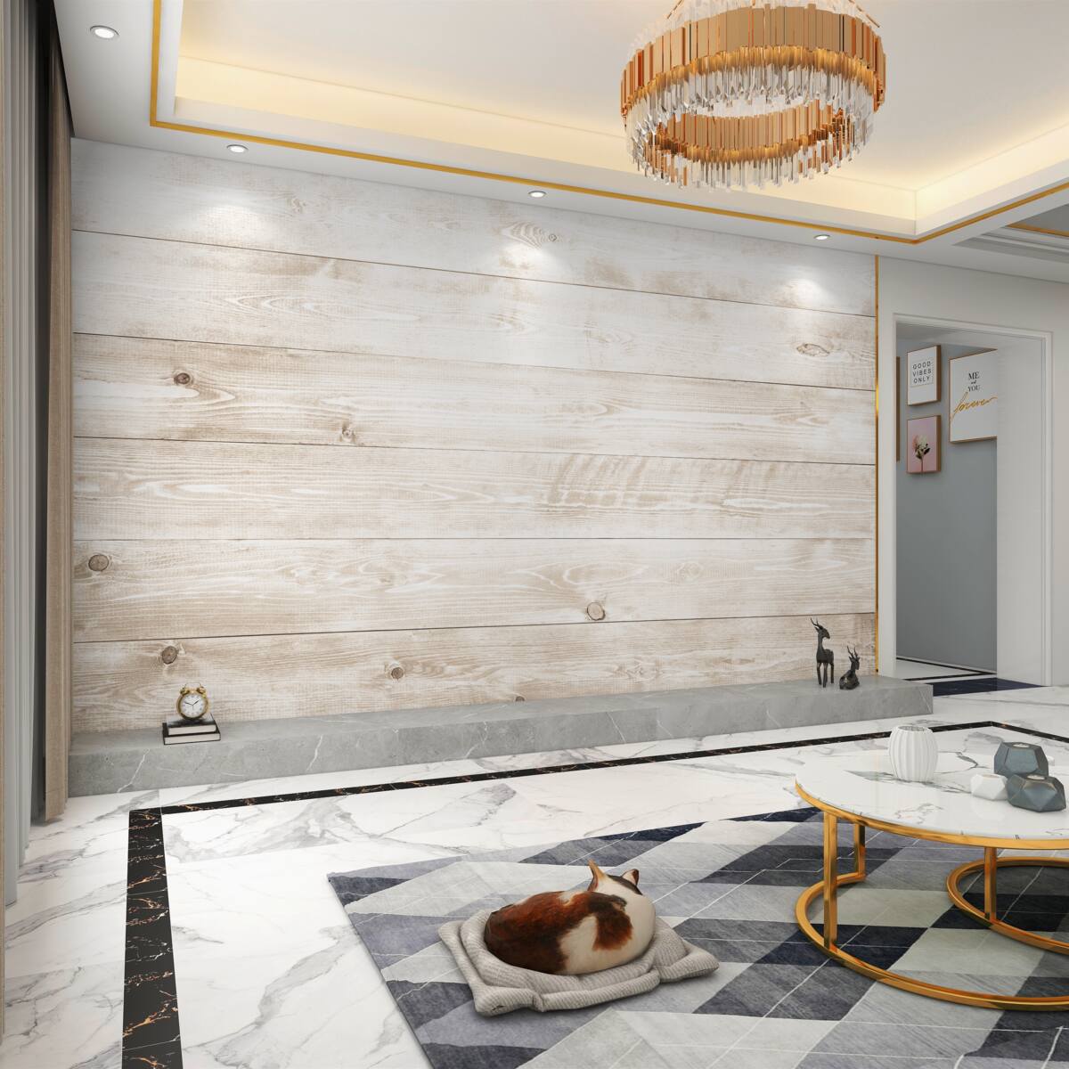 Fototapeta pozioma tablica świetlna z napisem