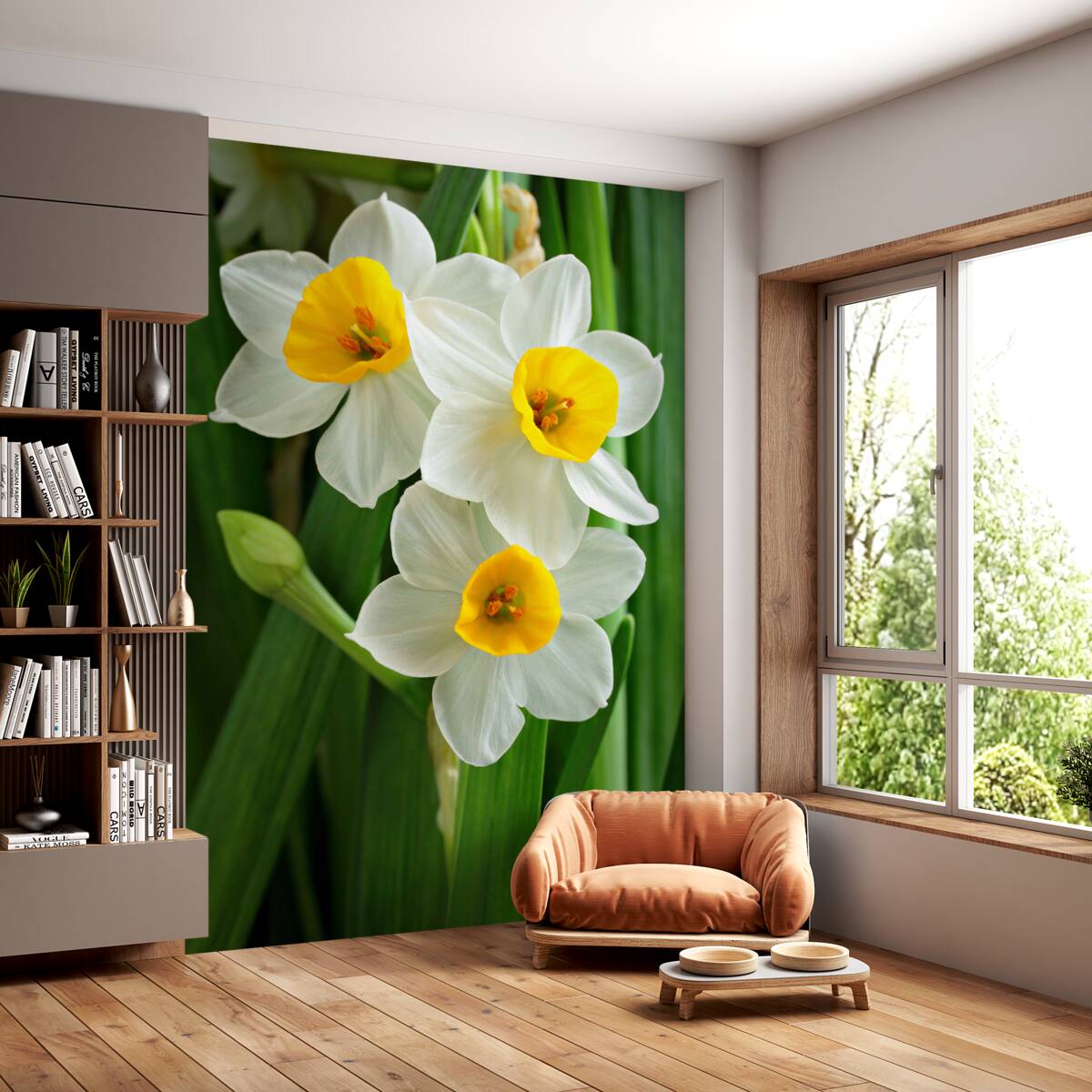 Fototapeta piękne delikatne letnie żonkile